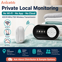 Alarme d'énurésie sans fil Anicebb à installation facile, sans application, pour la surveillance à domicile avec alerte de détection par clip, destinée aux ventes au détail régionales