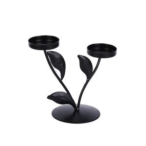 Bougeoir moderne en métal doré fait à la main et support pour décoration de Noël écologique et résistante à la chaleur - Product Image 2