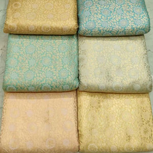 Tissu jacquard brodé non tissé complexe pour accessoires de mariage pour filles, vêtements ethniques, poids moyen, approvisionnement en vrac dans le monde entier - Product Image 3