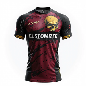 Vêtements de sport personnalisés Rash Guards sublimés vente en gros MMA équipement personnalisé pour l'entraînement sportif de combat et l'athlétisme - Product Image 2