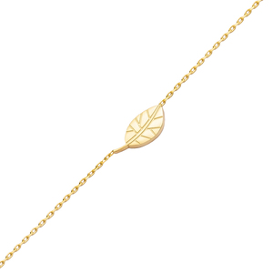 Leaf Design Plain Origami Jewelry <b>Silver</b> <b>Charm</b> <b>Bracelet</b> 925 Sterling Wholesale Handcrafted Turkey Unique Fine Jewellery - Product Image 3