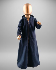 Sudadera con Capucha Unisex para Niños, Tejida, Ecológica, Modest, con Cremallera Completa, Transpirable, de Tela de Felpa Larga, Poliéster/Algodón, Corte Regular - Product Image 2