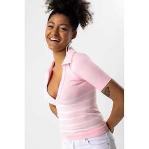 Camiseta Casual de Manga Corta sin Costuras con Cuello Polo - Product Image 3