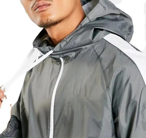 Nouveau style de survêtement coupe-vent pour homme Tissu doux à bas prix Combinaison coupe-vent décontractée à séchage rapide pour homme avec votre propre logo - Product Image 5