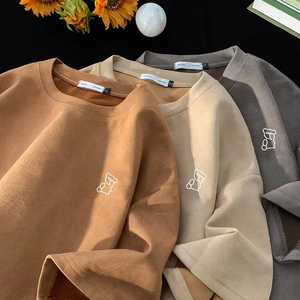 Direct usine OEM impression personnalisée goutte épaule blanc T-shirt 100% coton polyester 320 GSM lourd surdimensionné Boxy T-shirt - Product Image 4