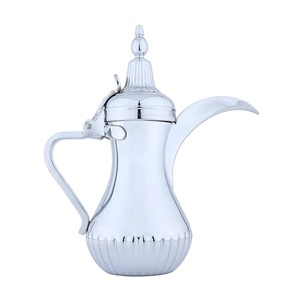 Classic <b>Arabic</b> Dallah Silverware <b>Tea</b> Pot Elegant Handmade Stainless Steel Ideal for Restaurants and Tableware Coffee Serving - Product Image 1