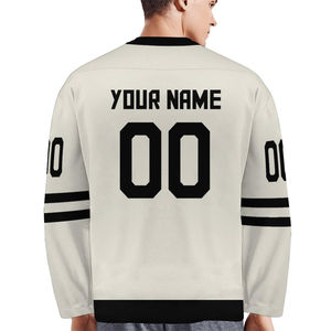 Maillot de hockey sur glace 100% polyester de haute qualité impression par sublimation logo brodé maillot de hockey sur glace personnalisé avec OEM - Product Image 3