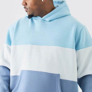 High-Custom Printed 100% Cotton Men's Casual Oversized Pullover Chándales con capucha Tallas grandes Verde a granel al por mayor - Product Image 2