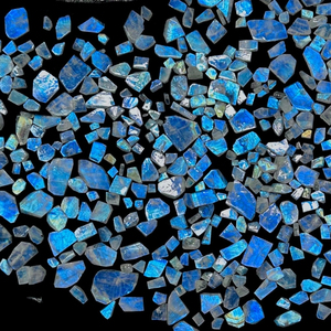 Pierre de lune arc-en-ciel cueillie à la main 3mm minéral naturel brut pour les projets de bijoux - Product Image 2