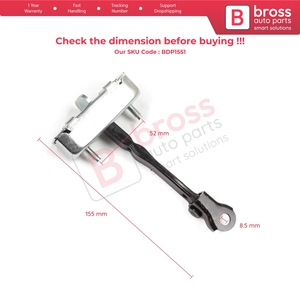 BDP1551 Butée de porte arrière, limiteur de serrage, sangle pour Auris MK1 E150 E15 2007-2012 68630-02121 Pièces automobiles Bross Fabriqué en Turquie - Product Image 6