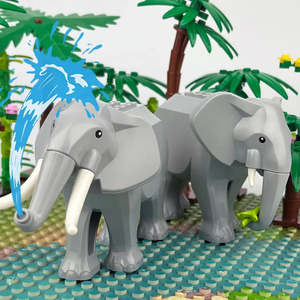 สำหรับเลโก้ MOC ชุดสัตว์ ช้าง ของเล่นประเภทสัตว์แสนสนุกสำหรับเด็ก - Product Image 2