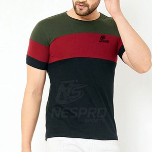 เสื้อยืดผู้ชายสีพื้น ดีไซน์ล่าสุด ผ้าฝ้าย 100% แห้งเร็ว ระบายอากาศดี เป็นมิตรกับสิ่งแวดล้อม ทนทาน เหมาะสำหรับกิจกรรมกลางแจ้ง NES PRO SPORTS - Product Image 1