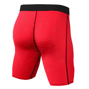 Bermuda de compression moyen pour hommes, logo personnalisé, motif solide, décontracté, fitness, toile respirante, short de course, quantité minimale de commande bas - Product Image 2