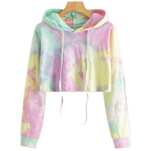 Sudadera con Capucha Corta de Punto de Invierno para Mujer de Alta Calidad, Sudadera Holgada con Cordones, 100% Algodón - Product Image 3