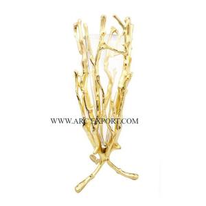 Florero decorativo para el hogar de diseño vintage, macetas de Metal pulido con espejo de forma redonda de primera calidad para uso en fiestas de boda - Product Image 4