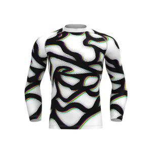 Personalizado manga larga Rash Guard Unisex totalmente sublimación BJJ desgaste Spandex/poliéster secado rápido personalizado - Product Image 1