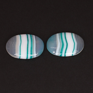 Pierre précieuse en vrac, pierre précieuse en vrac, agate bleue en dentelle, cabochon, pierre précieuse faite à la main pour la fabrication de bijoux, bagues, boucles d'oreilles, fabricant de bijoux - Product Image 3