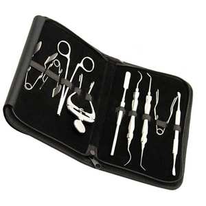 Kit Completo de Odontología Veterinaria de 9 Piezas para Conejos y Roedores con Herramientas Manuales de Metal y Bolsa Negra - Product Image 3