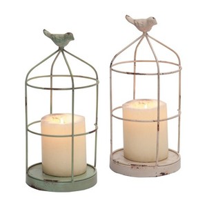 Bougeoir moderne de luxe pour décoration intérieure Fait à la main en relief style ins Cage en métal Sparrow Autres bougeoirs Bougeoirs - Product Image 1
