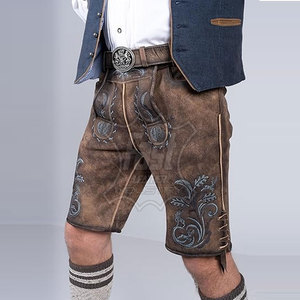 High Quality Traditional Lederhosen Bavarian <b>Shorts</b> For Adults Breathable Wholesale Cheap Price Lederhosen Bavarian <b>Shorts</b> - Product Image 6