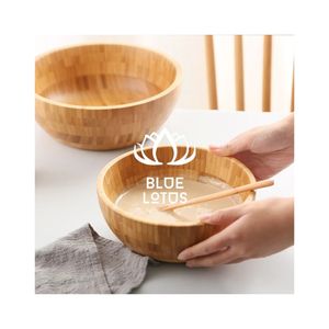 Bol en bambou à livraison rapide, finition soignée pour une mise en place rapide et une touche esthétique savoureuse pour l'art de la restauration traditionnelle. - Product Image 1