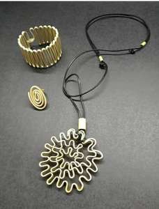 Pendentif en bandes métalliques de conception chaude produits les plus populaires pendentif de bijoutier pour colliers bijoux accessoires ensembles de bijoux - Product Image 5