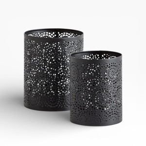 ชุดเชิงเทียนโลหะสีดำลายเรขาคณิตแบบโมร็อกโกสำหรับตกแต่งอย่างหรูหรา - Product Image 3