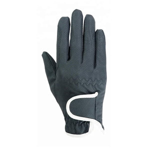 Gants d'équitation équestres professionnels gants d'équitation personnalisés en cuir synthétique pour hommes gant d'équitation anti-fendu - Product Image 2