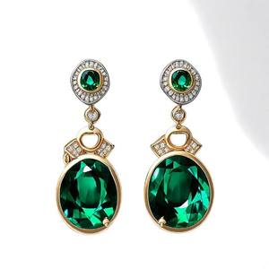 Boucles d'oreilles pendantes pour femmes en argent sterling 92.5 Bijoux de mariage à la mode avec style de goutte longue complète - Product Image 5