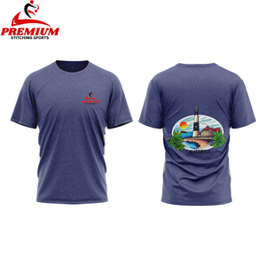 เสื้อยืดคอตตอน100% คอกลมสำหรับผู้ชายเสื้อโอเวอร์ไซส์โชว์ไหล่พิมพ์ลายโลโก้ออกแบบได้ตามต้องการ - Product Image 5