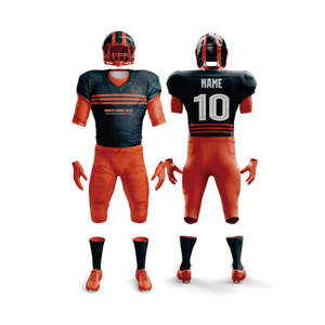 Nuevo diseño profesional equipo americano personalizado uniforme de fútbol americano 100% poliéster transpirable - Product Image 4