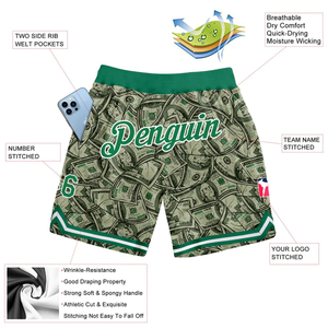 Pantalones cortos de malla de sublimación transpirables para hombres y mujeres personalizados, conjuntos de uniformes de baloncesto impresos para gimnasio, correr, conjuntos de actividades deportivas - Product Image 2