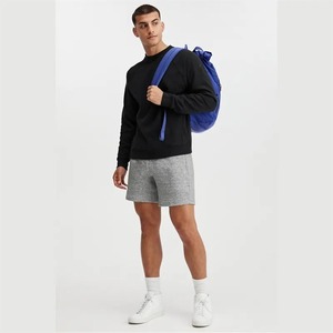 Wholesale Blank Fleece <b>Crewneck</b> Sweatshirt Men Custom Polyester Sweatshirt - Product Image 2