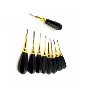 Juego de 8 Elevadores Dentales Surtechs de Acero Inoxidable Negro de Primera Calidad, Clase I, Manuales, con Empuñadura Acolchada de Lujo, Quirúrgicos - Product Image 2