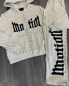 Street Custom Hoodie Sweatsuits Causal Jogger Tracksuit Sweatpants Set <b>Pullover</b> <b>Men</b> Hoodie and Pants Puff Printing <b>Men</b> Sweatsuit - Product Image 3
