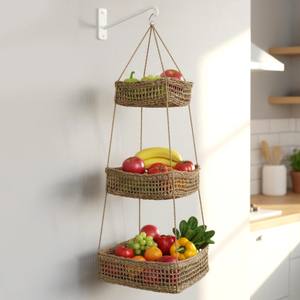 Accessoires de cuisine, panier suspendu à fruits en herbe de mer, conteneur, paniers de rangement pour légumes en herbe de mer - Product Image 1