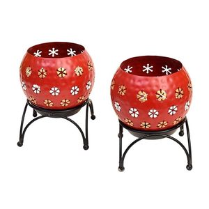 Room Decoration <b>Candle</b> Stand Handmade Metal in Iron Black Powder Coating <b>Candle</b> Stand & <b>Tea</b> Light Metal Bowl - Product Image 1