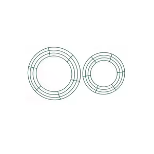 Decorative Stainless Steel 21 Inch Modern <b>Wreath</b> <b>Frame</b> Ring for DIY Christmas Halloween and Seasonal Home Decor Projects - Product Image 2