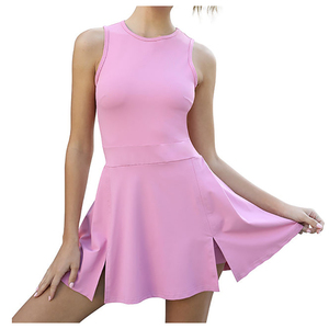 Meilleures ventes d'uniformes de tennis et de tennis de table personnalisés pour femmes, vente en gros à bas prix avec logo sur le devant et à la taille - Product Image 3