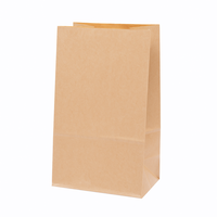 PacksVN personnalisable jetable SOS sac en papier Kraft restauration rapide cuisson poulet frit emballage carré fond plat ruban classique