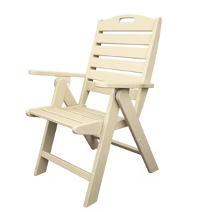 Chaises pliantes en bois massif (dossier haut / marine) - Product Image 6