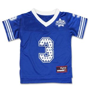 Maillot de football pour enfants PBS bleu royal 100% polyester Phi Beta Sigma maillot pour jeune avec logos brodés boucliers et patchs - Product Image 1