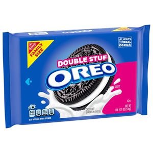 OREO Double Stuf' Chocolate Sandwich Cookies, Family Size, 3 Packs - Product Image 2