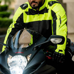 Veste de moto en maille pour hommes été automne veste d'équitation de moto Protection de course veste de Motocross imperméable - Product Image 5