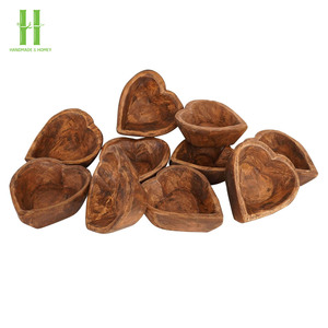 ถ้วยแป้งไม้รูปหัวใจ ขายดี ถ้วยแป้งไม้ ผลิตตามสั่ง ถ้วยแป้งไม้ทำมือสำหรับทำเทียน ผู้ค้าส่งจากเวียดนาม - Product Image 2