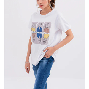 Heavy <b>Weight</b> Plain T Shirt Printing High Quality Custom 100% Cotton <b>Women</b> T Shirt - Product Image 5