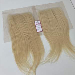 HD Lace Closure 6x6 color 613 mejores ventas cutícula alineada doble dibujado extensiones de cabello humano - Product Image 4