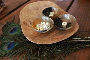 ชามเขาควายขัดทรงกลมโบราณงานประดิษฐ์ทำด้วยมือของตกแต่งบ้านงานฝีมือธรรมชาติ - Product Image 4