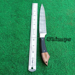 Couteau de chef japonais Sujihiki en acier Damas à lame pleine longueur pour la découpe en cuisine, ensemble de couteaux de chef Petty, manche personnalisé, écologique - Product Image 6
