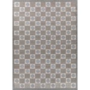 Alhambra Geometric Wool <b>Rugs</b> in Grey & Black Flat Weaves for Home Hallway Rectangle Striped-ADWL-13240 for Bedroom Living Room - Product Image 1